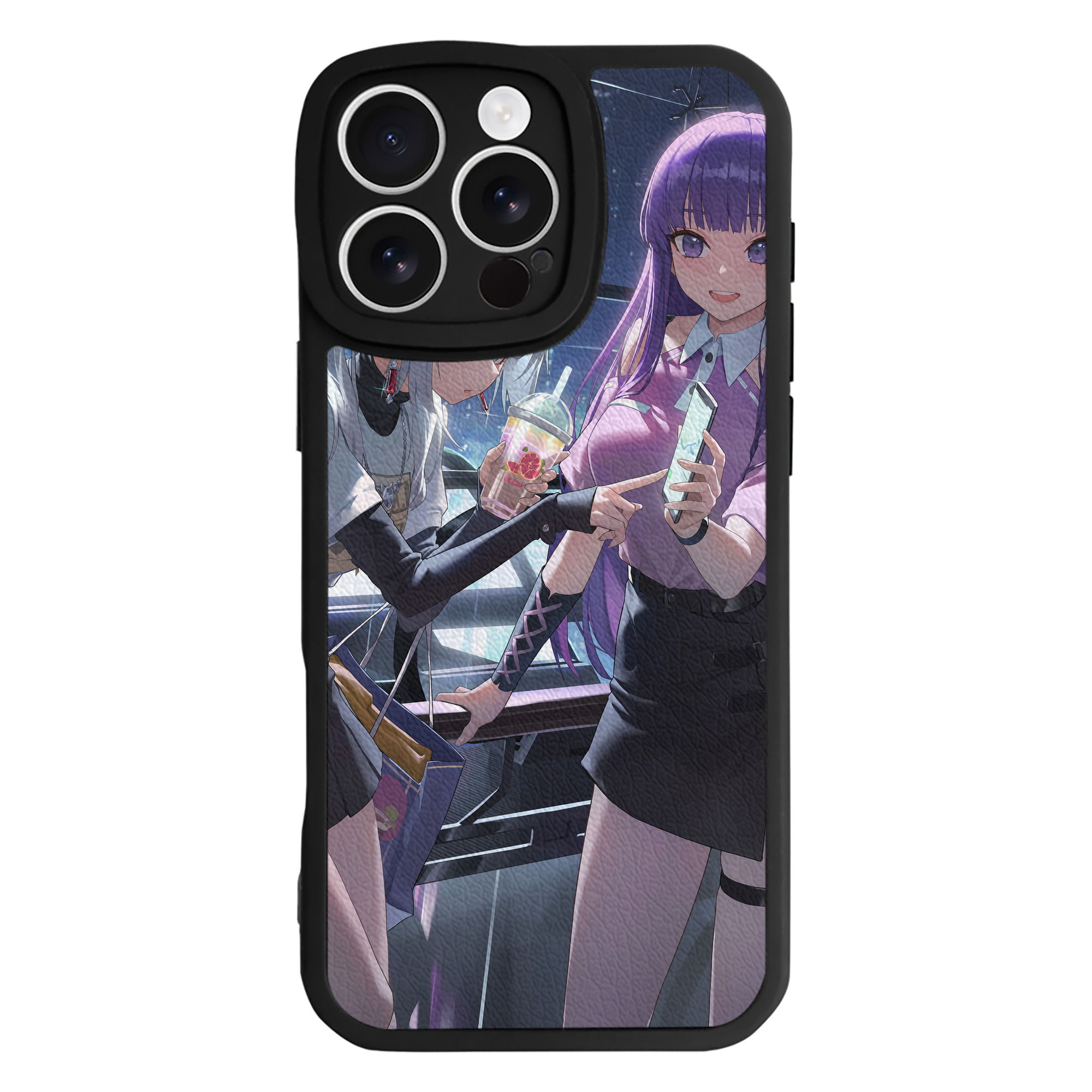 （画像用） 葬送のフリーレン Frieren 【iPhone 16シリーズ対応】シリコンスマホケース（レザー調） 材質：シリコン